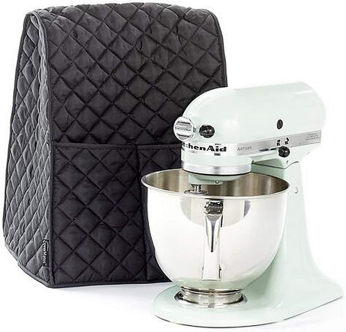 Mixer Cover - Keukenmachinehoes - Bescherming Keukenapparaat - Met Organizer Bag - 43x30x30 cm - Zwart