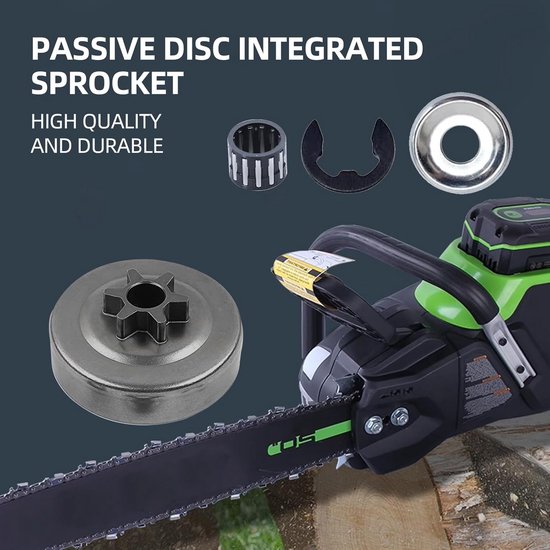 3/8" 6T tandwielkoppelingsset, 3/8" 6Z tandwielset geschikt voor naaldlagers en borgringen, geschikt geschikt voor geschikt voor MS170, MS180, MS210, MS230 en MS250 kettingzagen. — afbeelding 3