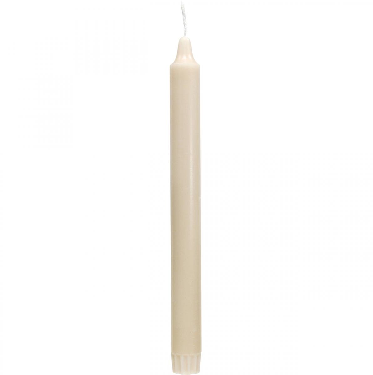 Wenzel Kerzen PURE waskaarsen stokkaarsen crème Sahara 250/23mm natuurlijke was 4 st Beige