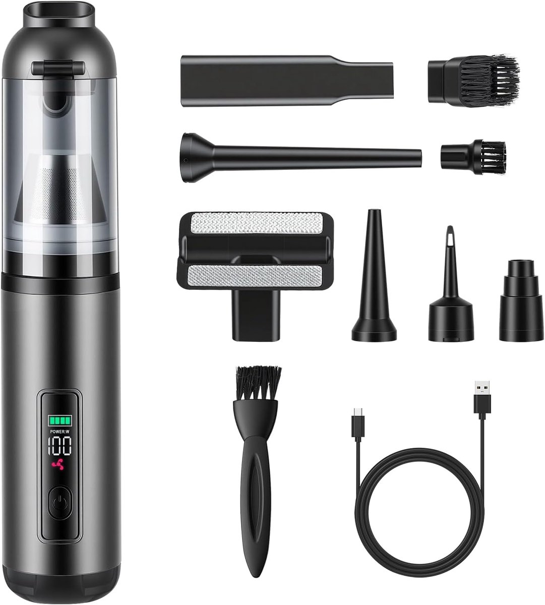 Sander Shop 4-in-1 Handstofzuiger 16000 Pa Accu Zwart - Sander Shop - €35,59