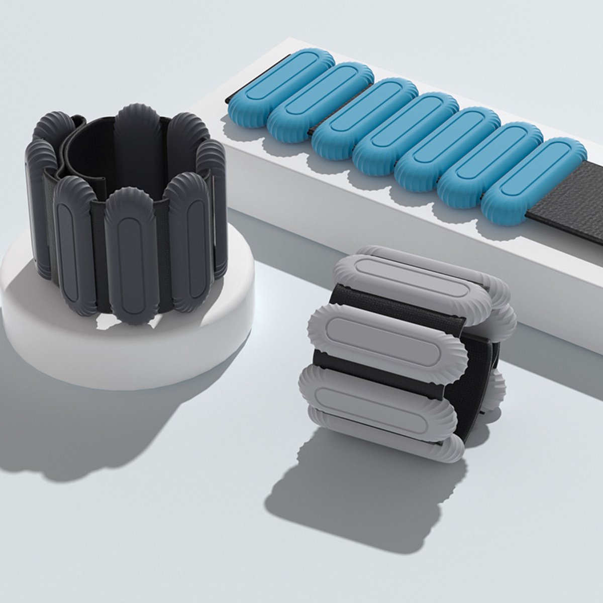 Krachttraining - Halter - Dumbbell Set - Gewicht - Krachttraining met Siliconen Band - Verstelbare Pols- en Enkelgewichten voor Vrouwen - 2 lb Gewich - 2stuks – foto 6