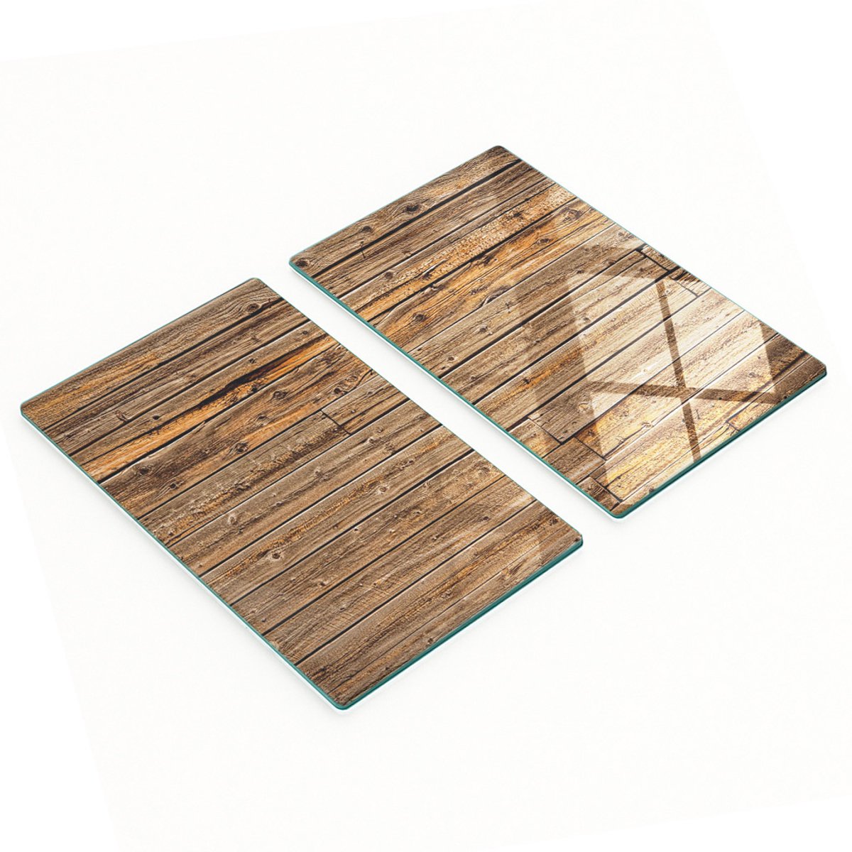 Glazen snijplanken met afbeeldingen, houten wanddecoratie, 2x30x52 cm