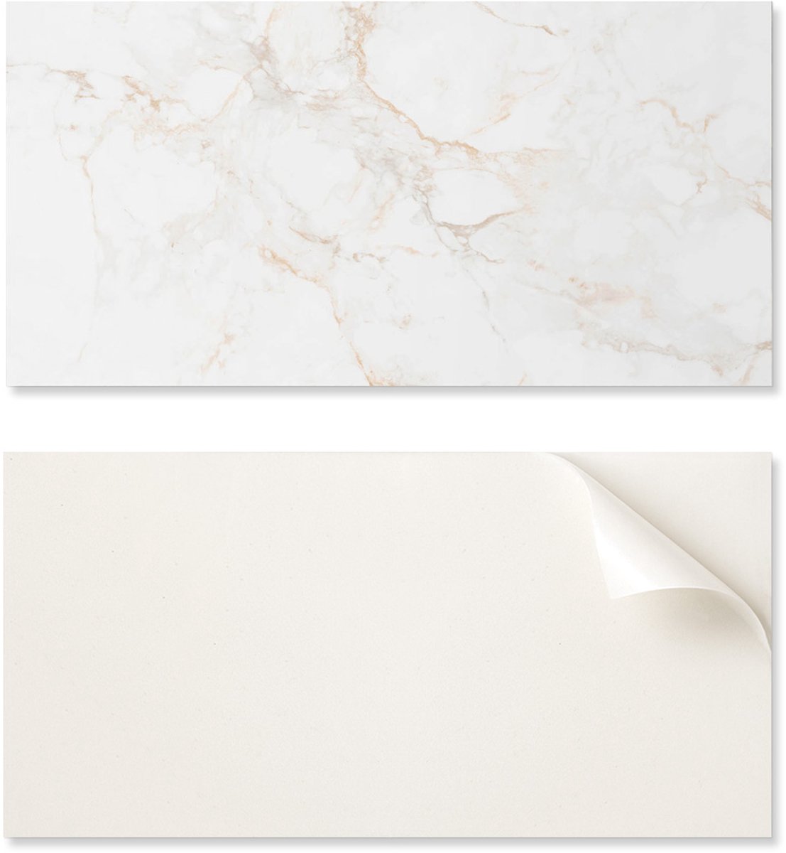 Pak zelfklevende vinyltegels met elegant marmerpatroon 6x60x30 cm