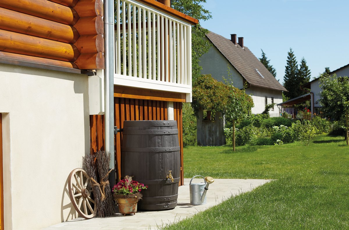 Garantia Barrica récupérateur d'eau 260 litres marron