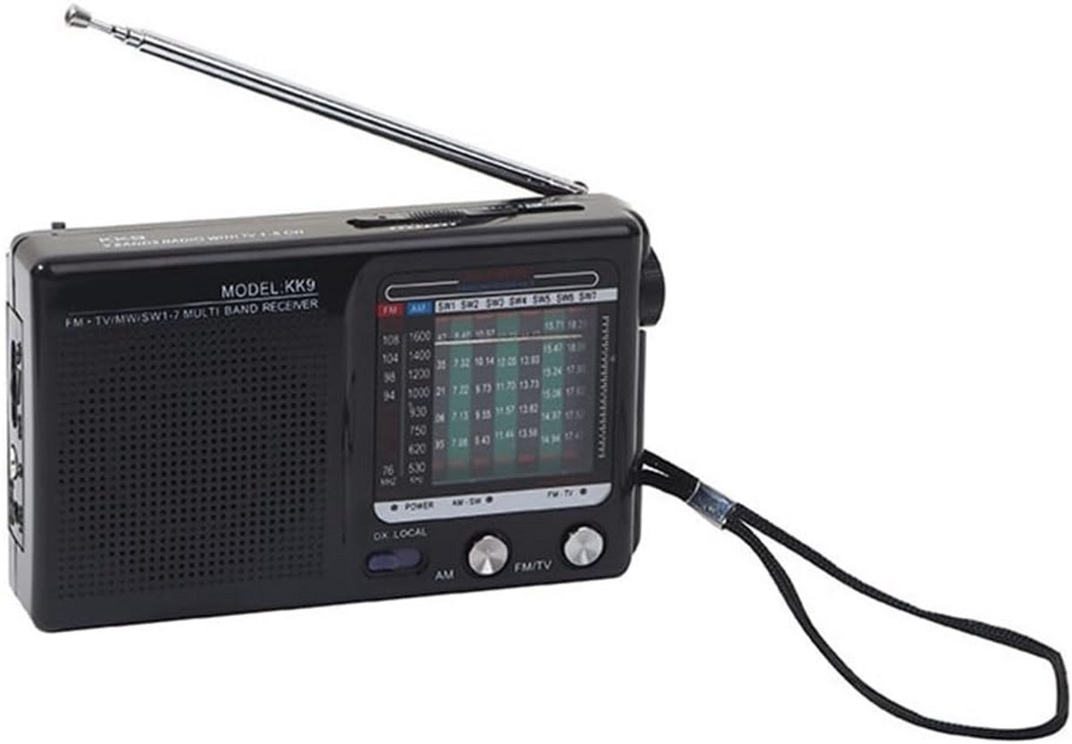 Draagbare AM/FM Radio met Telescopische Antenne voor Helder Ontvangst
