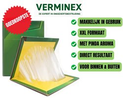 EXTRA STERKE XXL Lijmvallen 1 Stuk - Pinda Aroma - Professionele Lijmval voor Ongedierte & Insecten - Kant-en-Klaar & Gifvrij