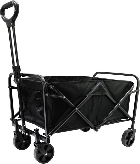 Eurocatch Opvouwbare Bolderkar - Zwart - 75x45x86 cm - tot 100 kg van Merkloos — afbeelding 3
