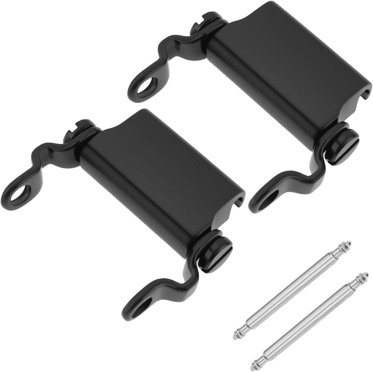 Allecto- Horloge Adapter - RVS - Zwart - Lug Breedte - Spring Rod - Converter - Compatibel met 20mm Horloges.