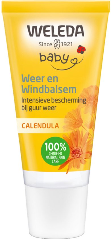 WELEDA Baby Weer en Windbalsem - Calendula - Intensieve Verzorging bij Guur en Koud Weer - Vormt Natuurlijke Beschermlaag Zonder Huid Af Te Sluiten - 100% Natuurlijke Ingrediënten - 30ml