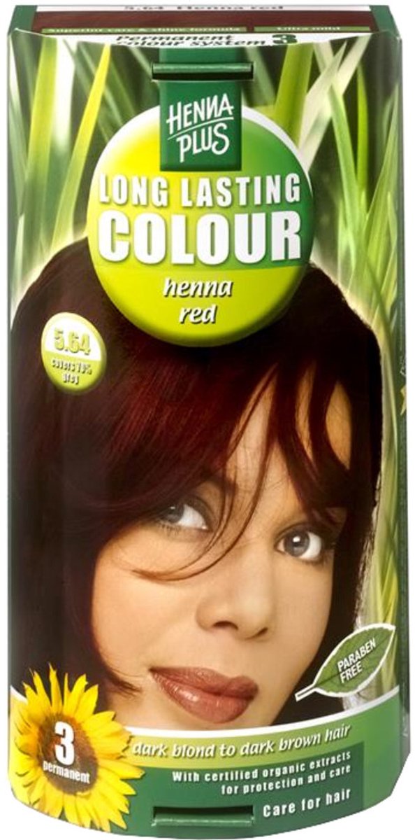 Hennaplus 5.64 Henna Red Long Lasting Colours 100ML