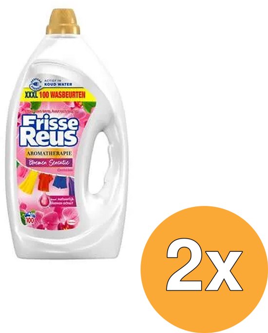 Frisse Reus Gel Orchidee - Vloeibaar Wasmiddel - Gekleurde Was - 200 Wasbeurten