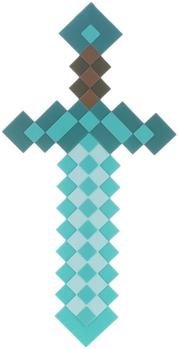 Minecraft Diamond Sword Weapon Kids - Turquoise speelgoedzwaard — afbeelding 9