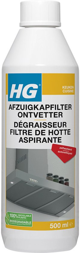 HG afzuigkapfilter ontvetter – 500ml