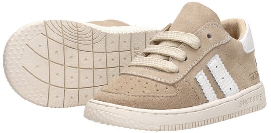 Shoesme Bn25s002 Baskets pour femmes - Baskets en cuir - Unisexe - Beige - Taille 22