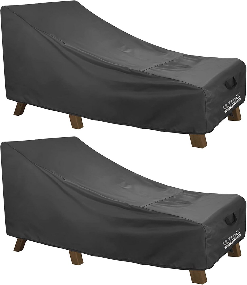 Set van 2 Waterdichte Hoezen voor Terraslounge Stoelen - Zwaar UV-bestendig
