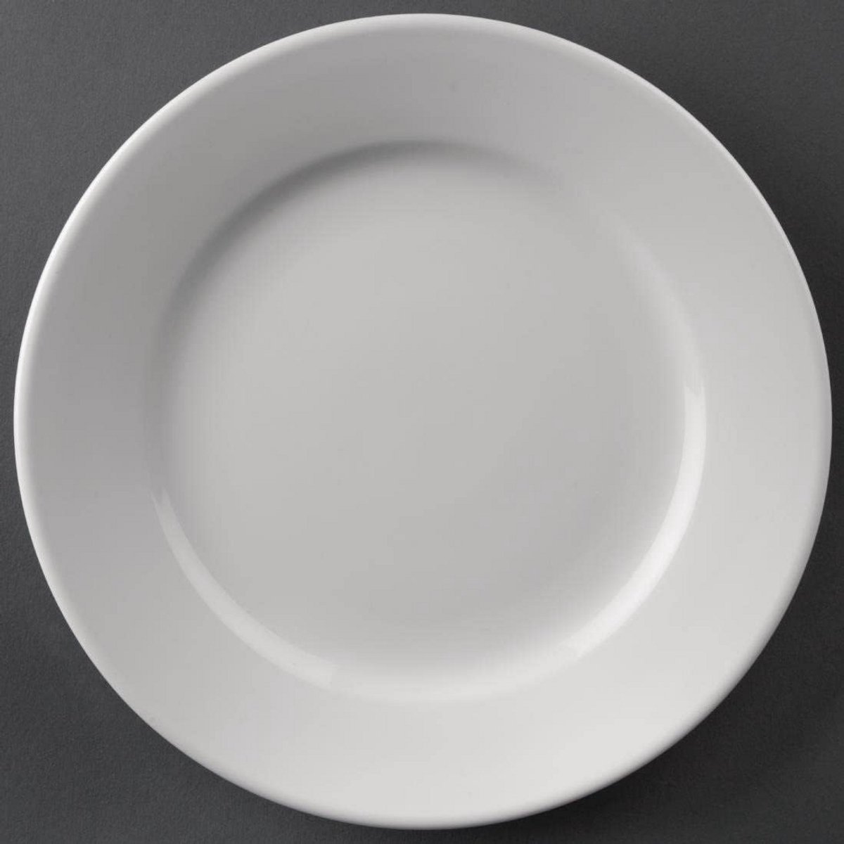 Hotel Servies Bord met Brede Rand - 20,3 cm Doorsnede (Set van 12)