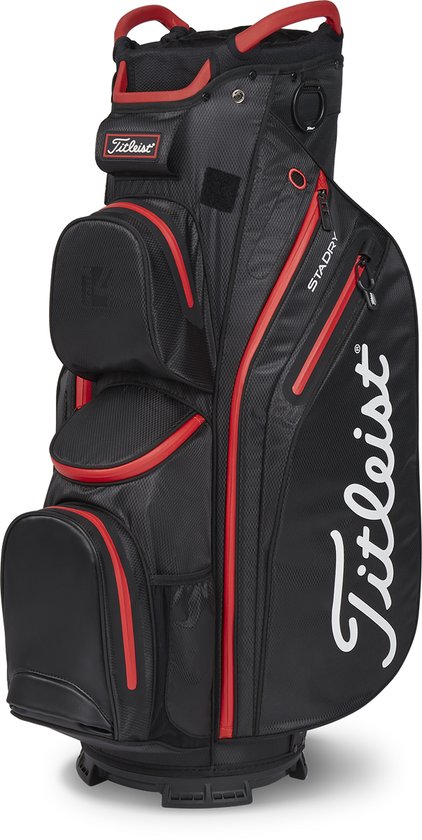 Titleist Cart 14 StaDry Sac chariot étanche, noir/rouge
