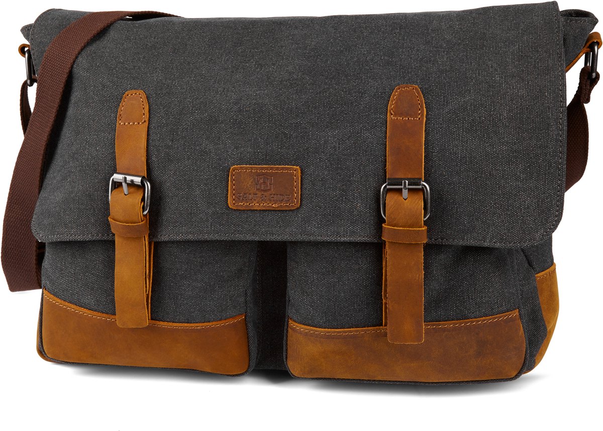 Spencer Grijze & Tankleurige Laptoptas