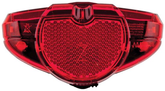 AXA Spark Battery Achterlicht – LED Fietsverlichting op Batterij – 500 m Zichtbaarheid – 100 uur – 50–80 mm Montage – Zijzicht