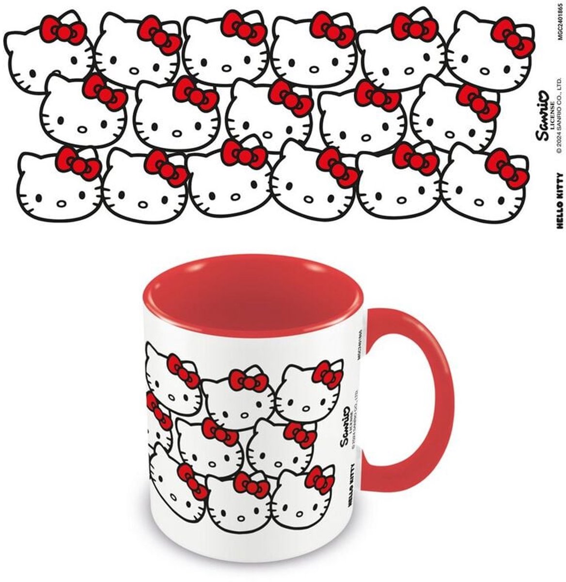 Hello Kitty Many Kittys Unisex Kop - meerkleurig - Standard