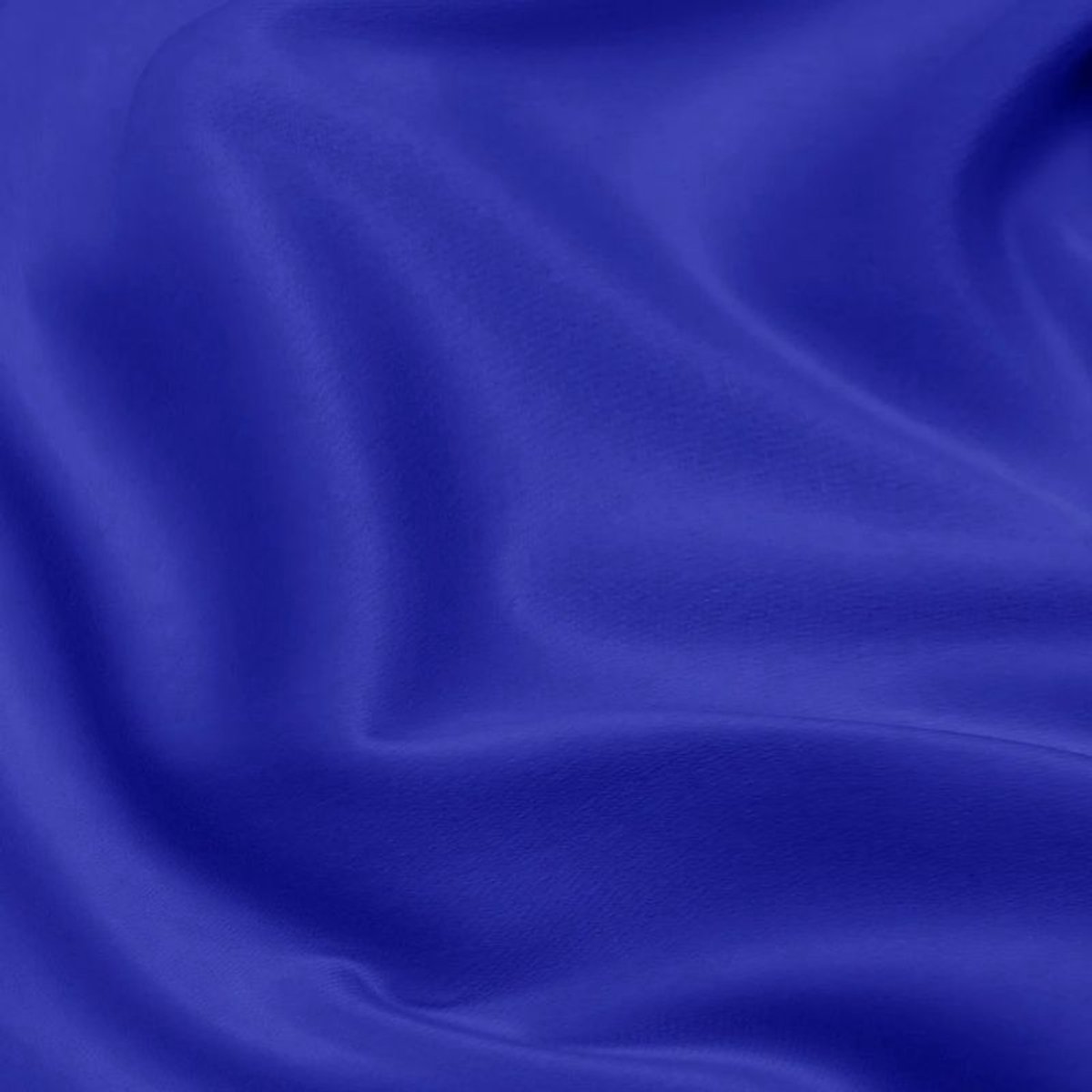 Smalle satijnen roltafelloper in blauw, 16 cm x 9 m