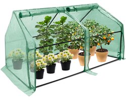 Aufun Foliekas - 180x90x90 cm - Groen - Met deur - Voor tomaten en planten in de tuin