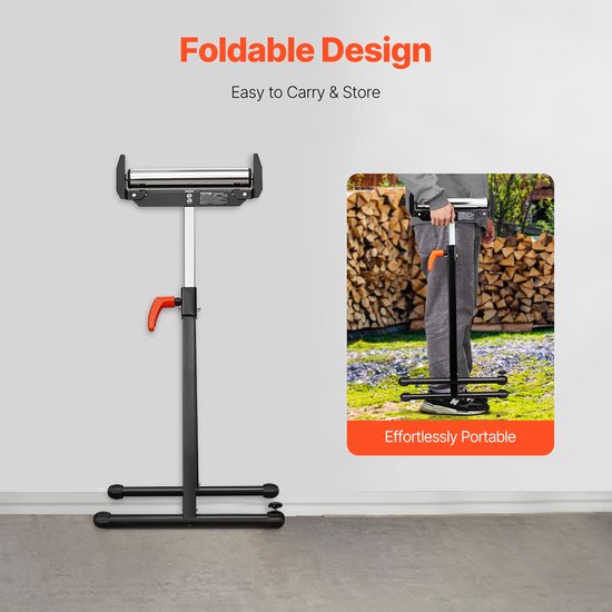 VEVOR 2x rolstandaard rolstandaard verstelbaar 68-109cm werkstandaard opvouwbaar 113kg — afbeelding 4
