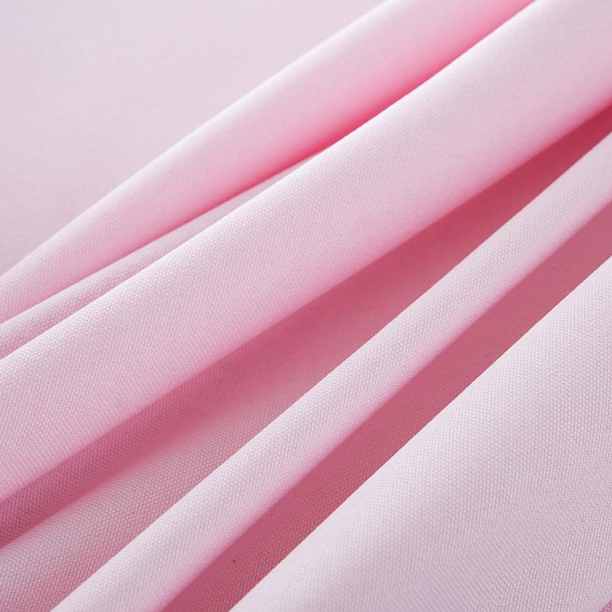 Rond Tafelkleed Linnen Katoen Wasbaar 100cm Roze