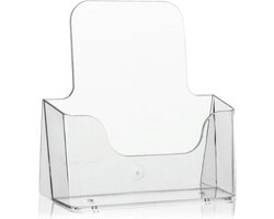 DIN A5 Tafelmodel Brochurehouder - Transparante Flyerstandaard voor Catalogi en Brochures
