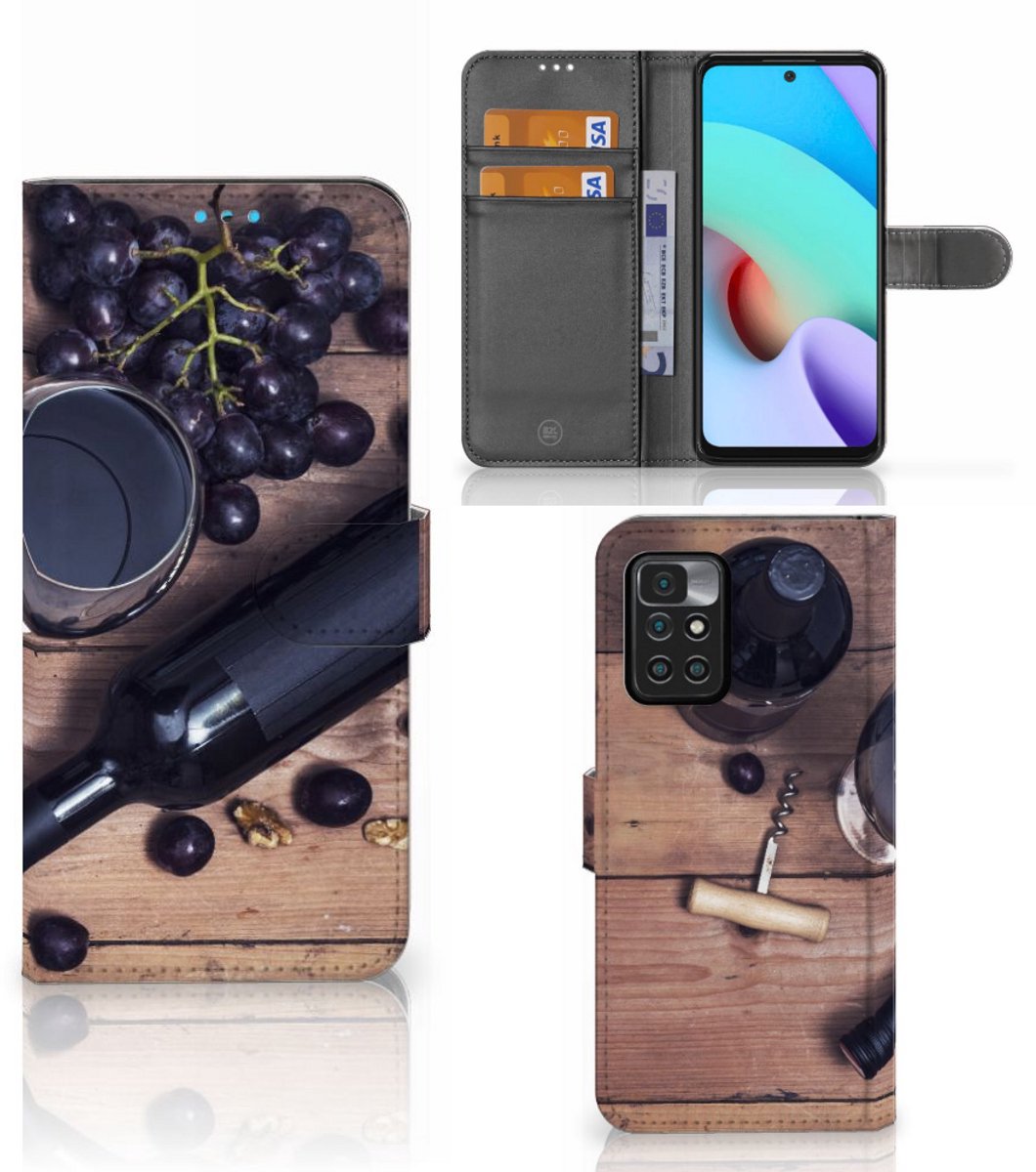 Xiaomi Redmi 10 Book Cover Wijn