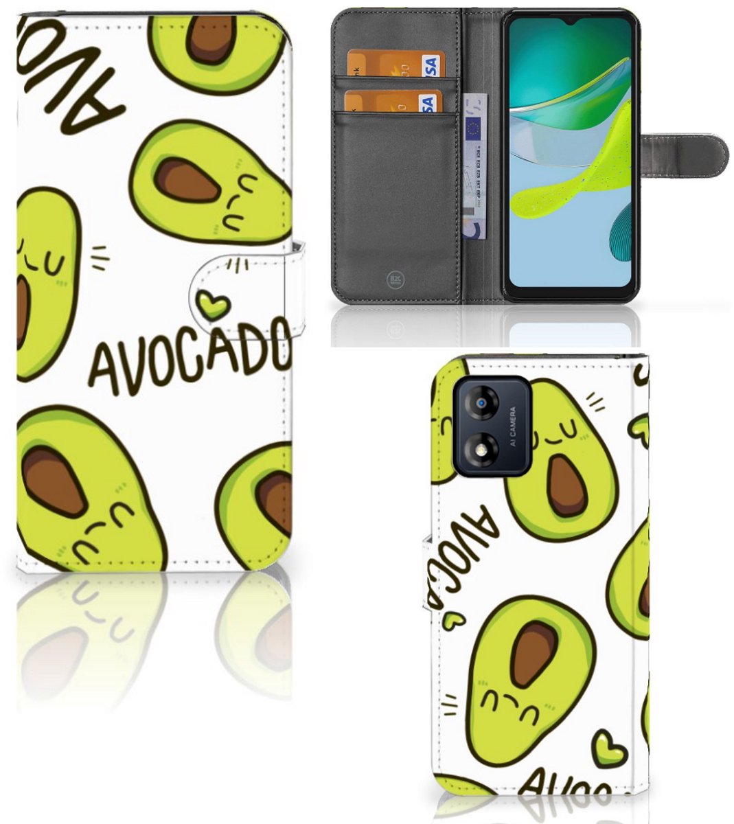 Motorola Moto E13 4G Leuk Hoesje Avocado Singing