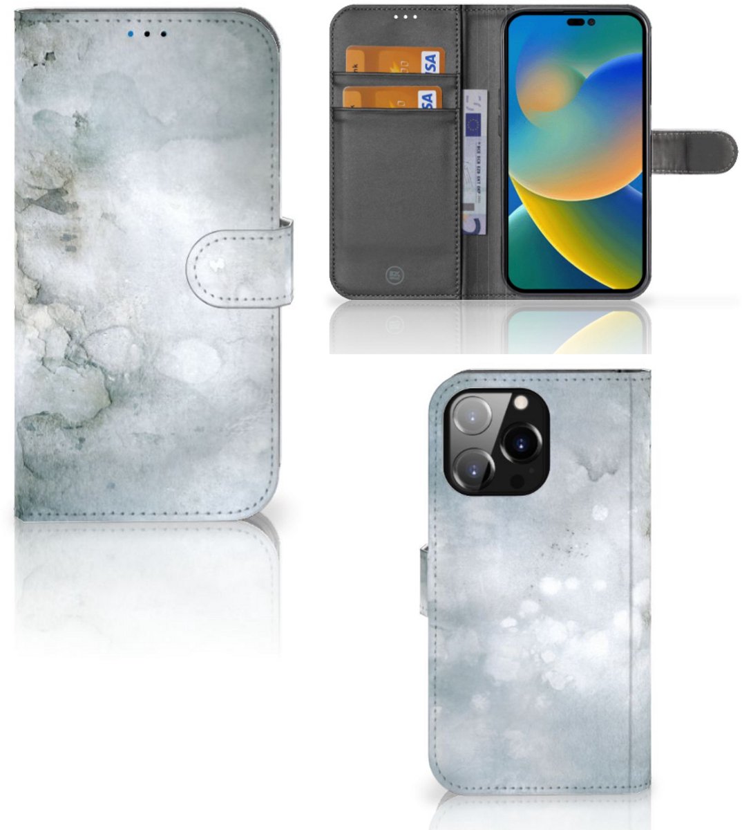 Hoesje iPhone 14 Pro Max Painting Grey
