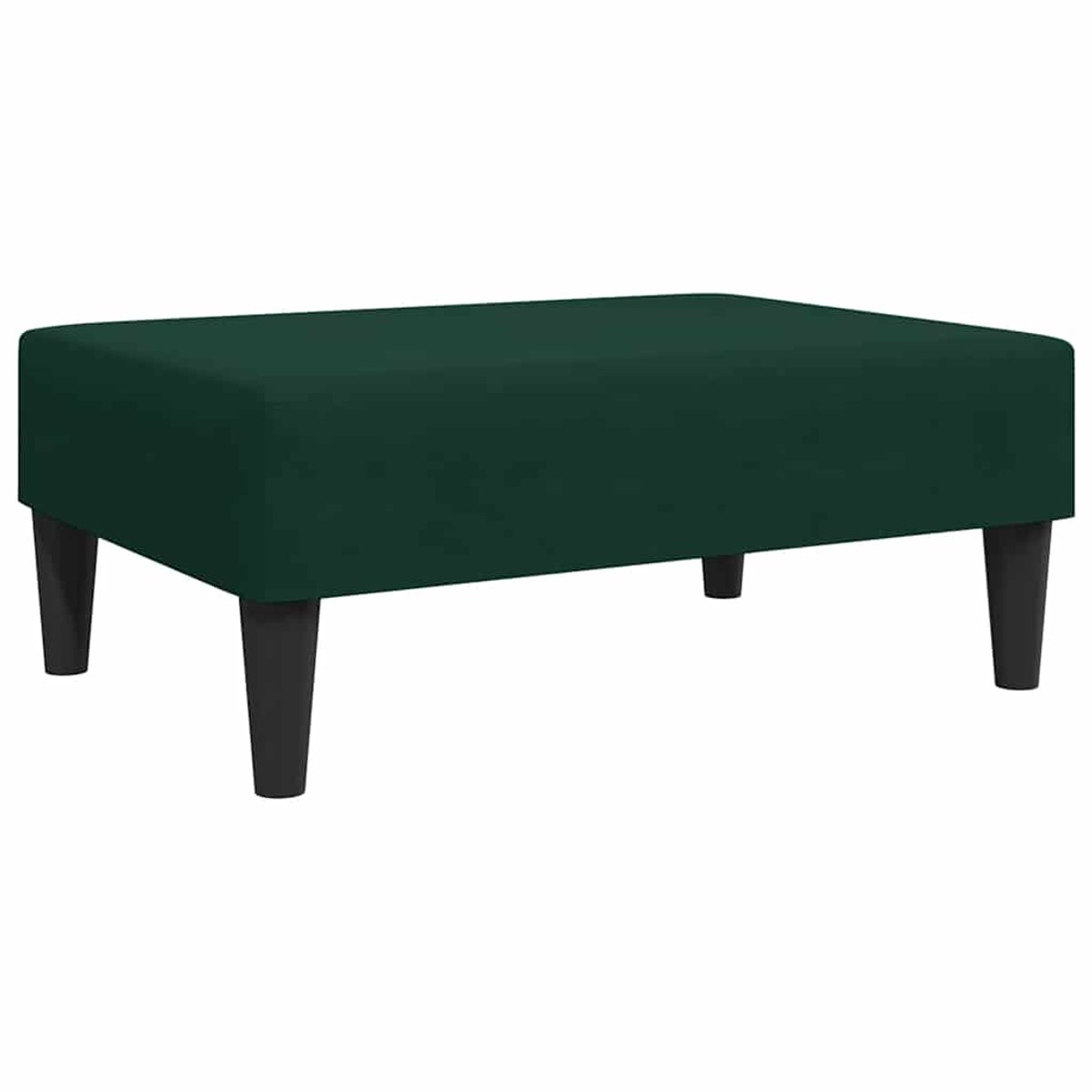 vidaXL - Voetenbank - 77x55x31 - cm - fluweel - donkergroen
