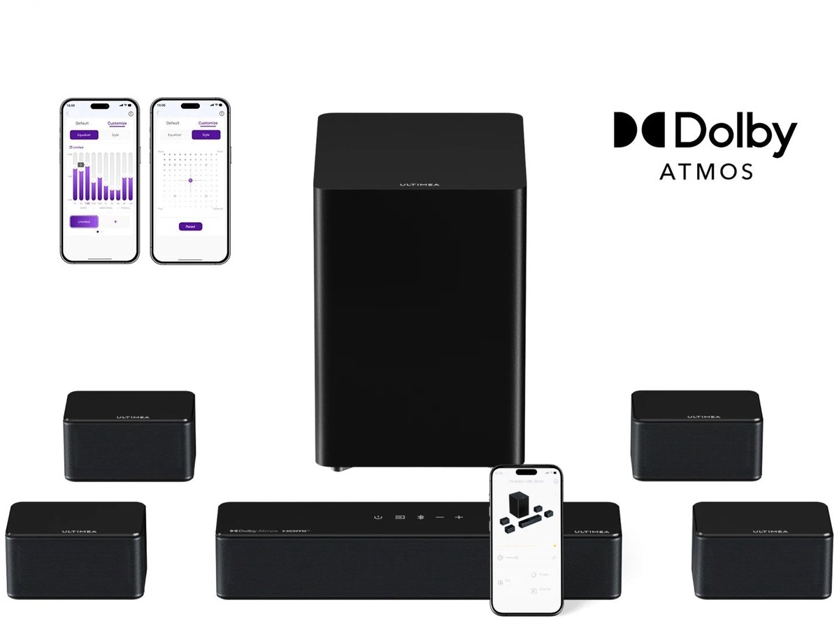 Corvance Soundbar 7.1 Kanaals met Draadloze Subwoofer - afbeelding 2