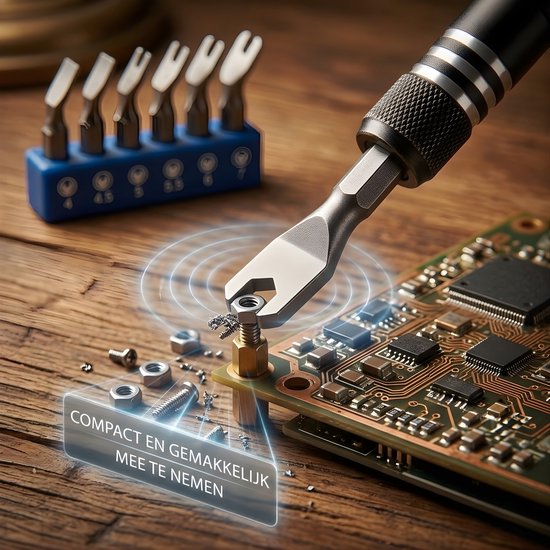Brute Strength - 161 delige Precisie Schroevendraaierset Magnetisch - Universeel - Gereedschapset- Schroevendraaiers - Torx bitset - Mini schroevendraaier voor horloge en brillen