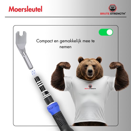Brute Strength - 161 delige Precisie Schroevendraaierset Magnetisch - Universeel - Gereedschapset- Schroevendraaiers - Torx bitset - Mini schroevendraaier voor horloge en brillen