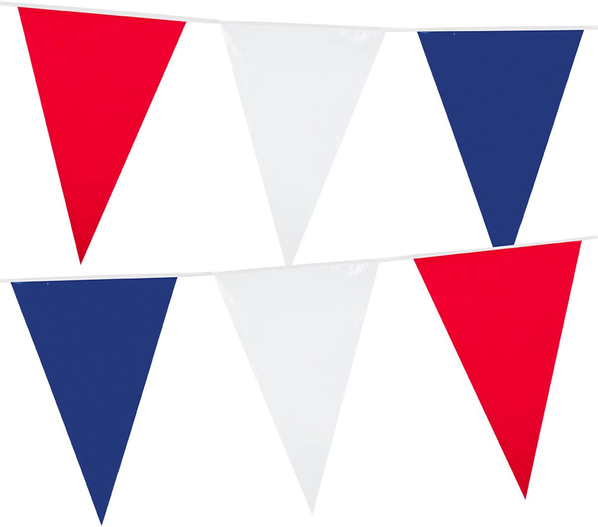 Vlaggenlijn rood/wit/blauw 10 meter
