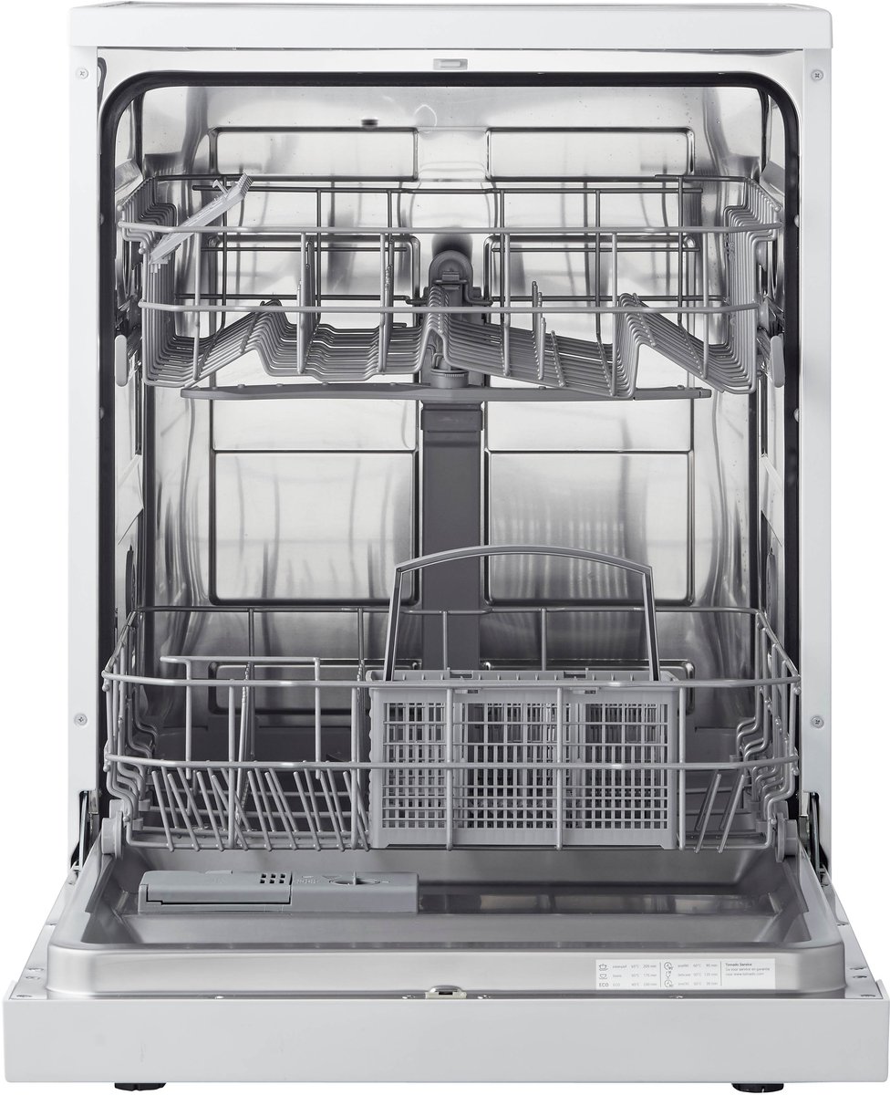 Tomado TDW6001W - Vrijstaande vaatwasser - 12 couverts - Energielabel D - 47 dB - Bestekmandje - Wit — afbeelding 6