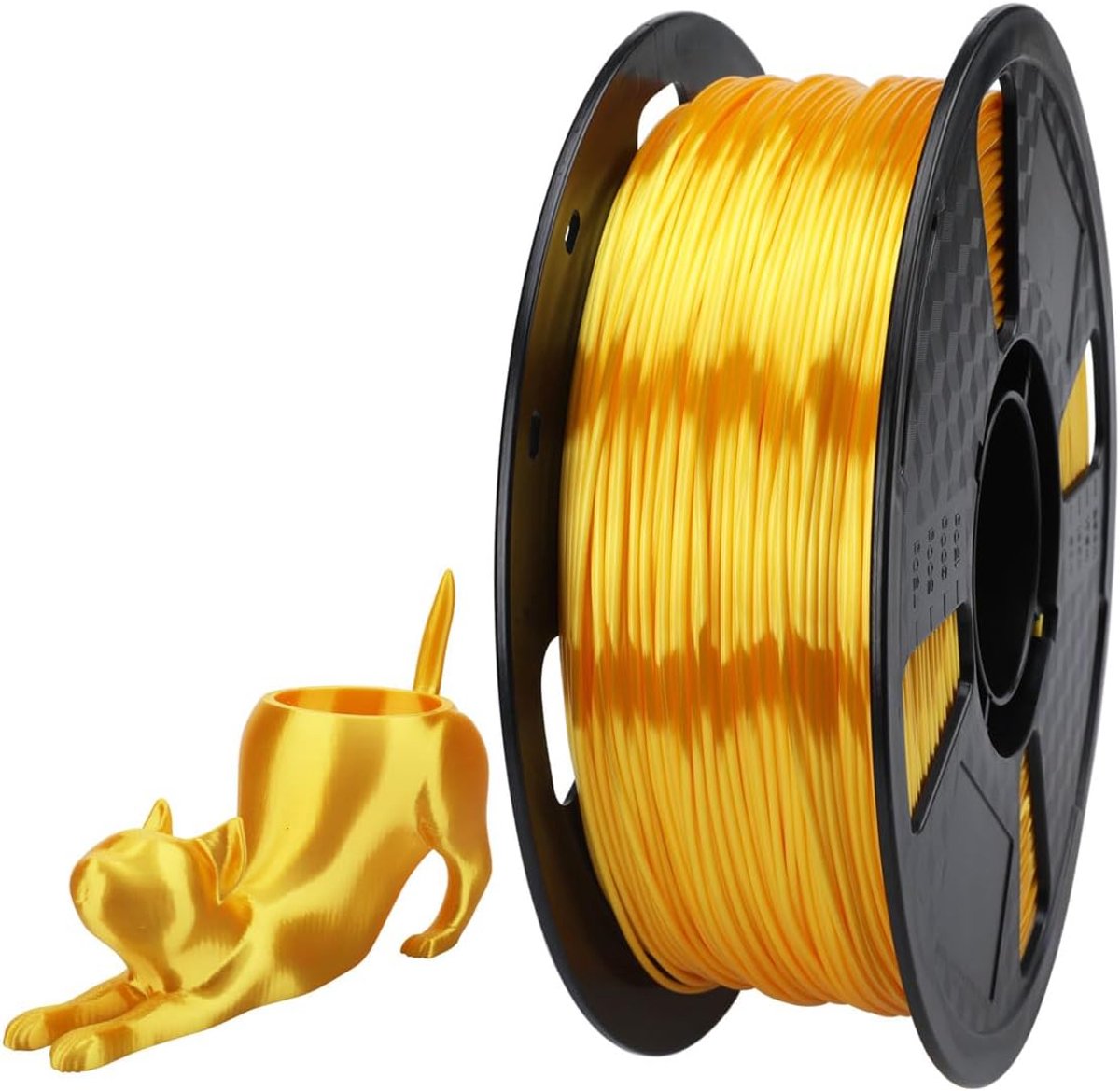 Zijde TPU Filament Gouden Geel 1.75mm 3D Printer Materialen