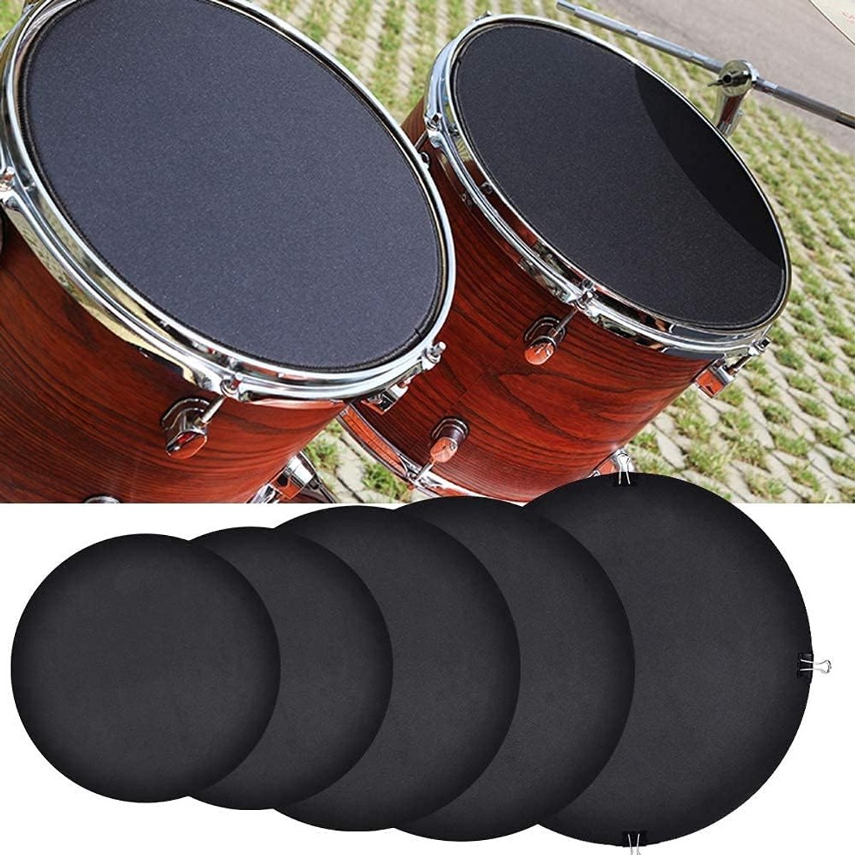 Drum Demper Pad Set - Oefenrubber voor Drummen