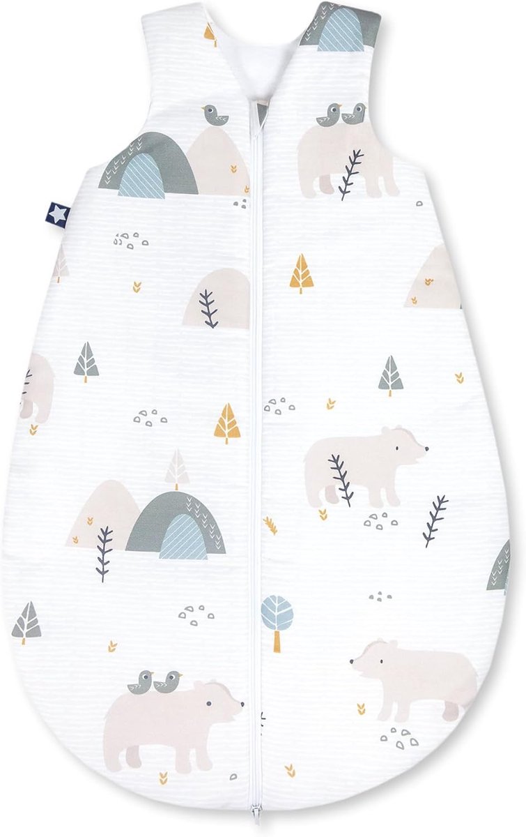 Baby zomerslaapzak 100% katoen 90 cm Oeko-Tex gecertificeerd voor warme avonden