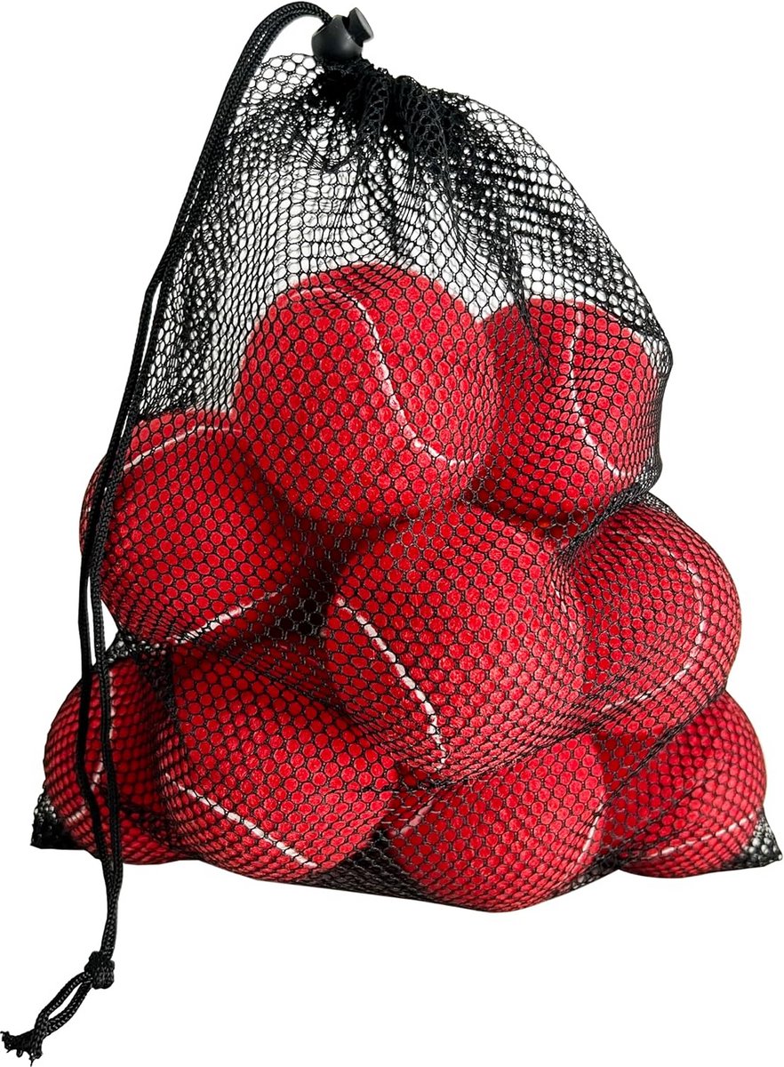 12x Oefentennisballen voor Beginners en Training - Inclusief Draagtas