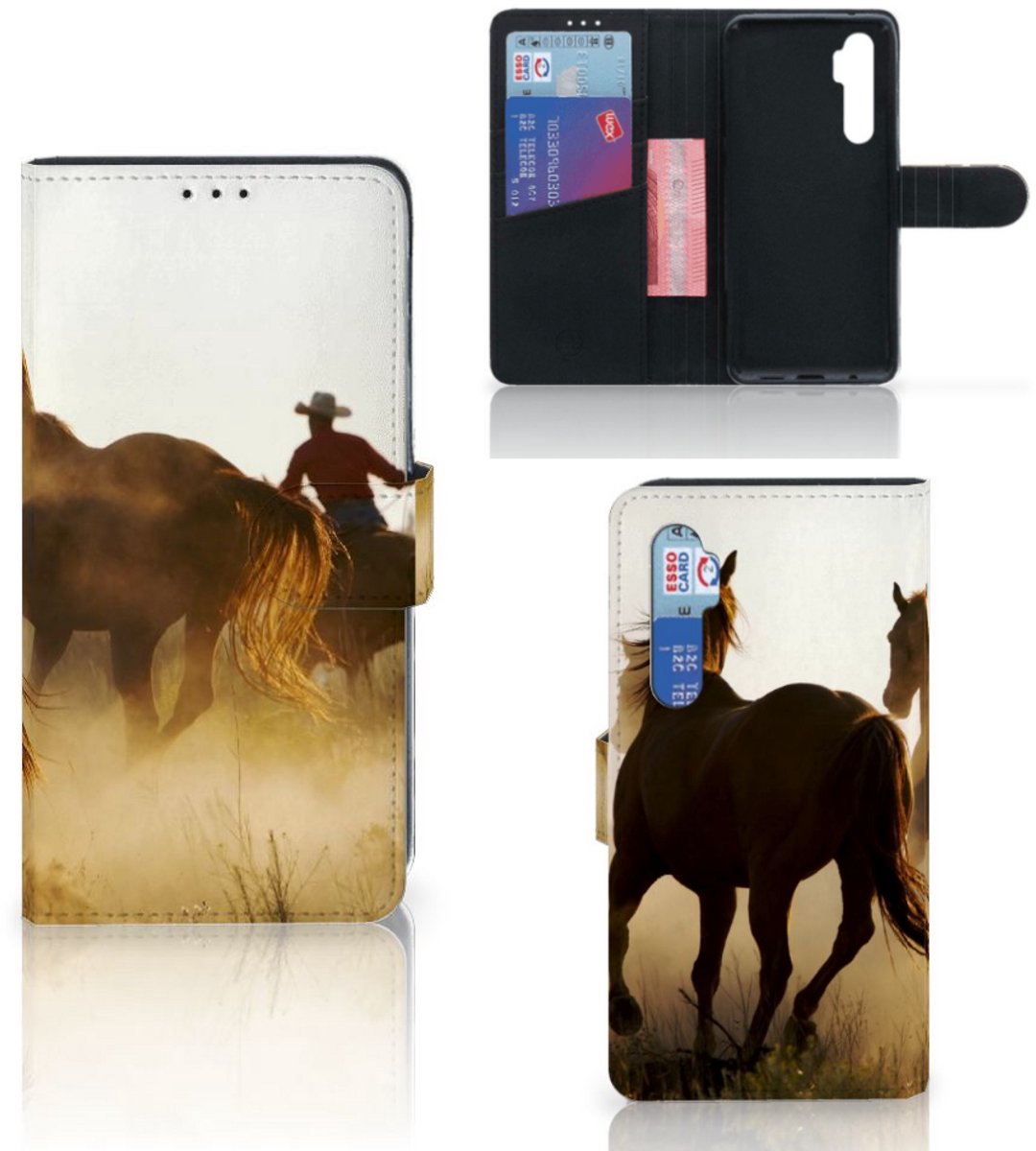 Xiaomi Mi Note 10 Lite Telefoonhoesje met Pasjes Design Cowboy