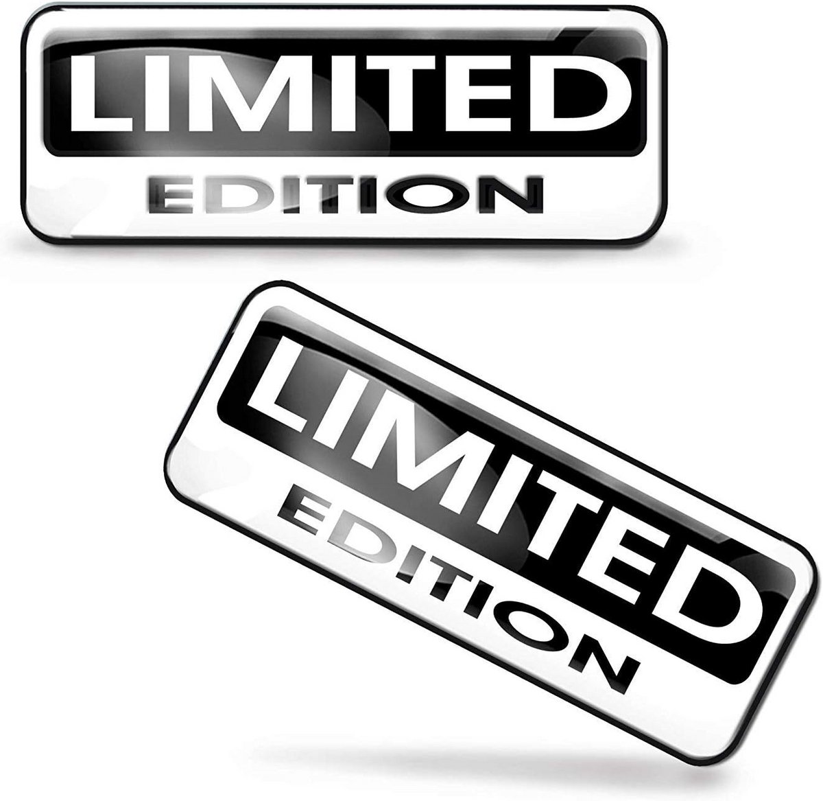 3D-gelstickers van silicone voor auto, motorfiets, fiets en meer - Set van 2