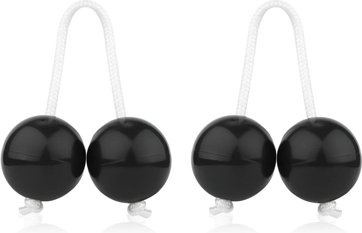 2 Pairs Rhythmic Ball Musical Instruments - Ratchet Maracas and Egg Shakers for Parties