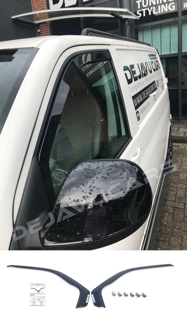 OEM Line Zijwindscherm set Windscherm Deflector Windabweiser Wind Deflectors Raam spoiler voor VW Volkswagen Transporter Multivan Caravelle T5 T5.1 T6 T6.1 (2003-2025)