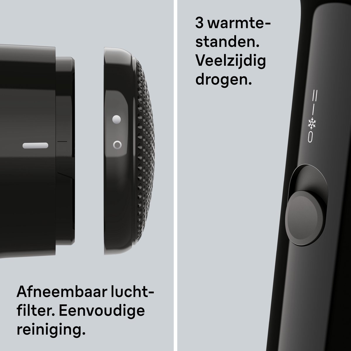 Braun HD1.5 Föhn - Compacte Krachtige Haardroger - 3 Snelheden / Temperaturen - Lichtgewicht - Compleet met Blaasmond — afbeelding 5