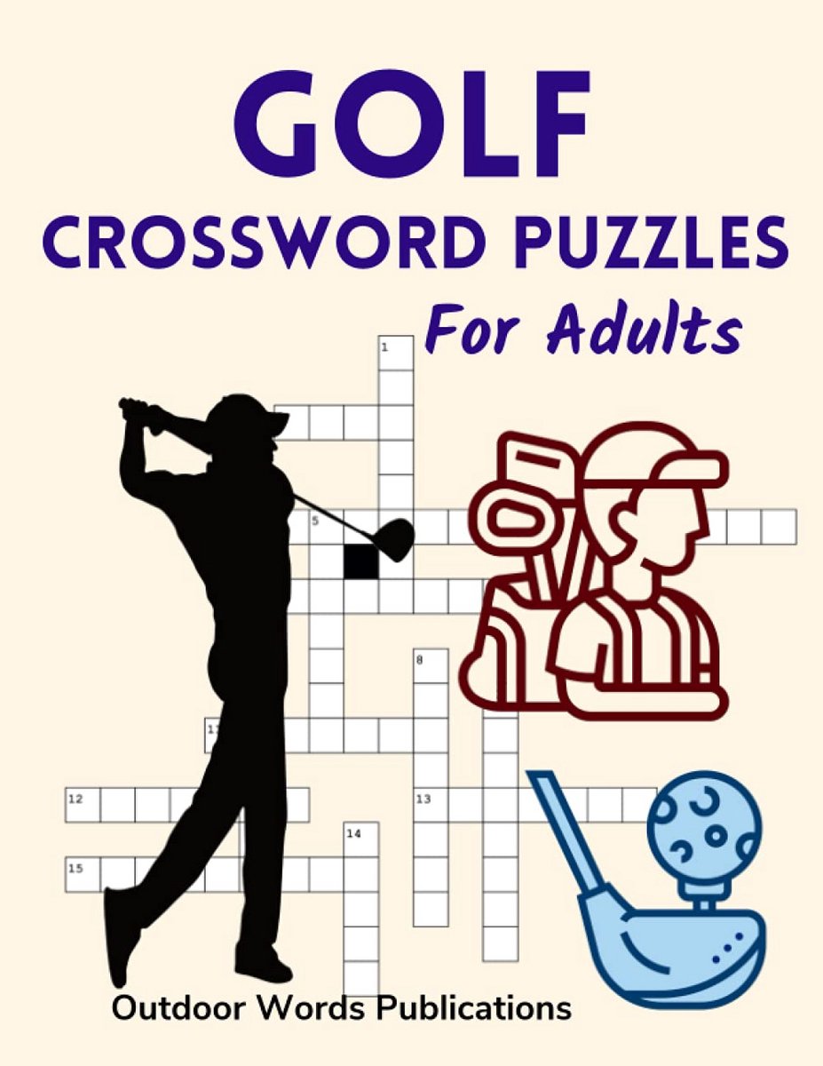 Golf Crossword Puzzels voor Volwassenen - Puzzelboek voor Golfspelers en Fans