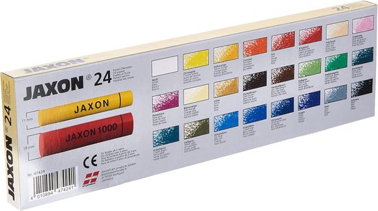 Oliepastelkrijt 24 Kleuren Set in Kartonnen Etui — afbeelding 5
