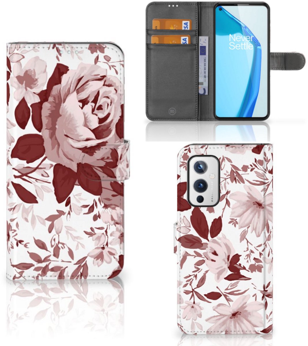 Hoesje OnePlus 9 Watercolor Flowers